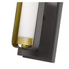 Z-Lite Aideen 1 Light Wall Sconce, Bronze Gold & Matte Opal 6000-1S-BZGD